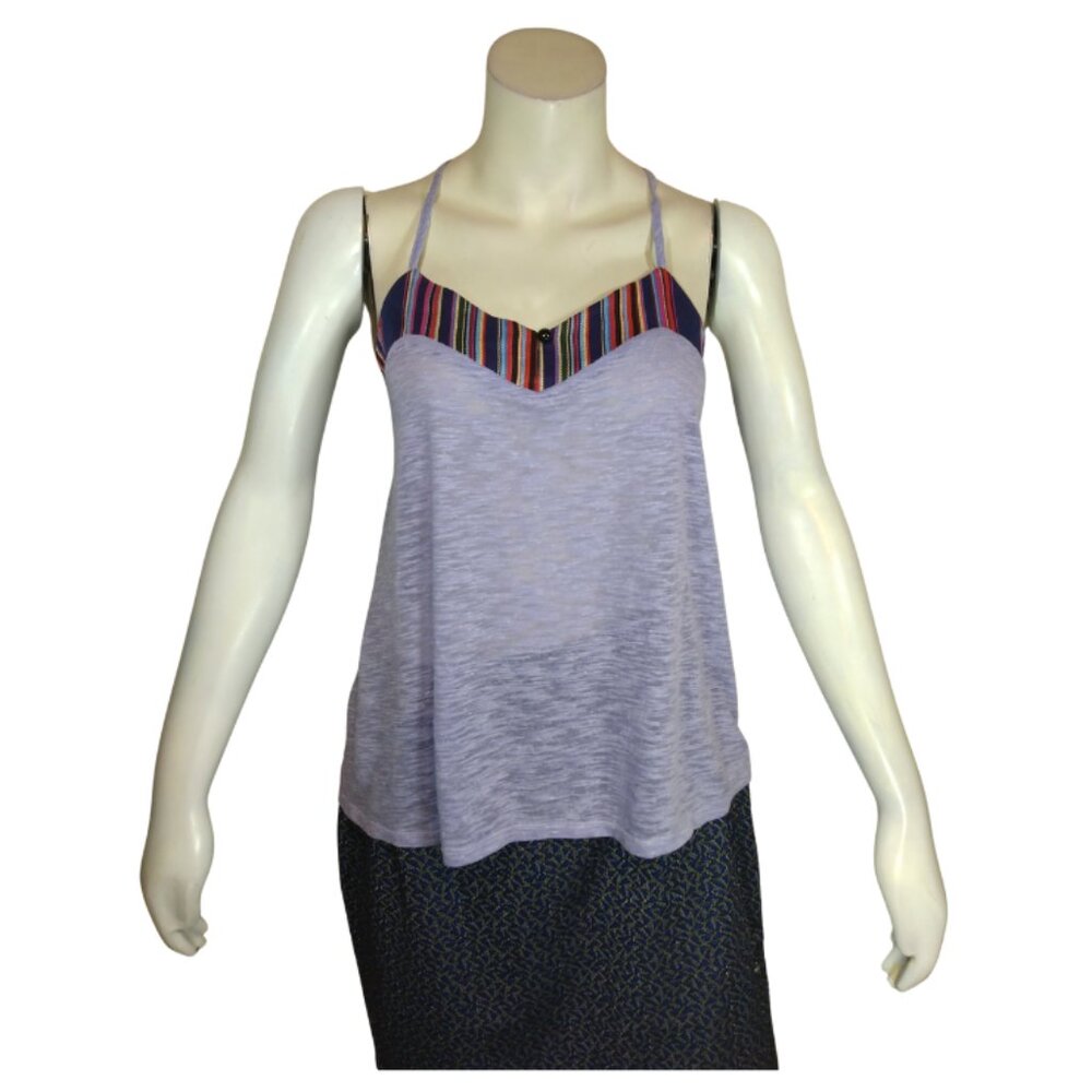 Women Purple Sheer Top